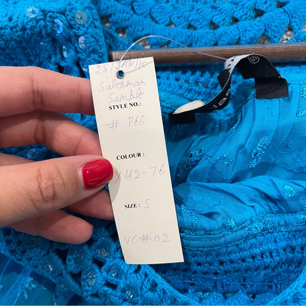 Jasmine Blue Sleeveless Women's Top S NWT - Picture 6 of 6